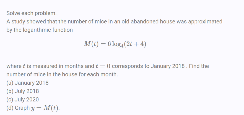 Solved Solve each problem. A study showed that the number of | Chegg.com