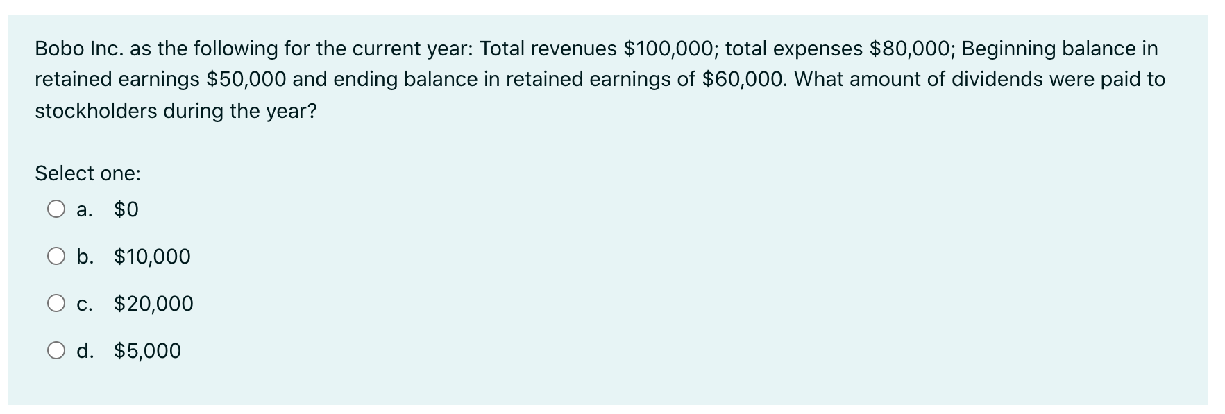 Solved Bobo Inc. as the following for the current year: | Chegg.com