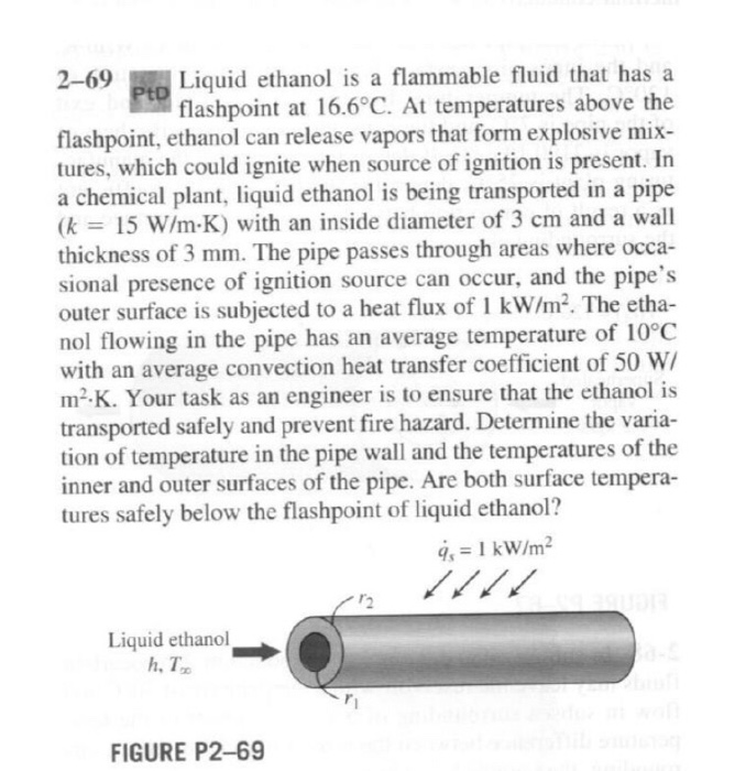 Solved 269 Liquid ethanol is a flammable fluid that hasa