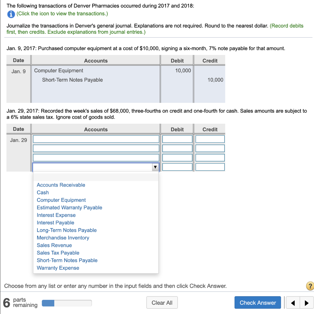 Solved The following transactions of Denver Pharmacies