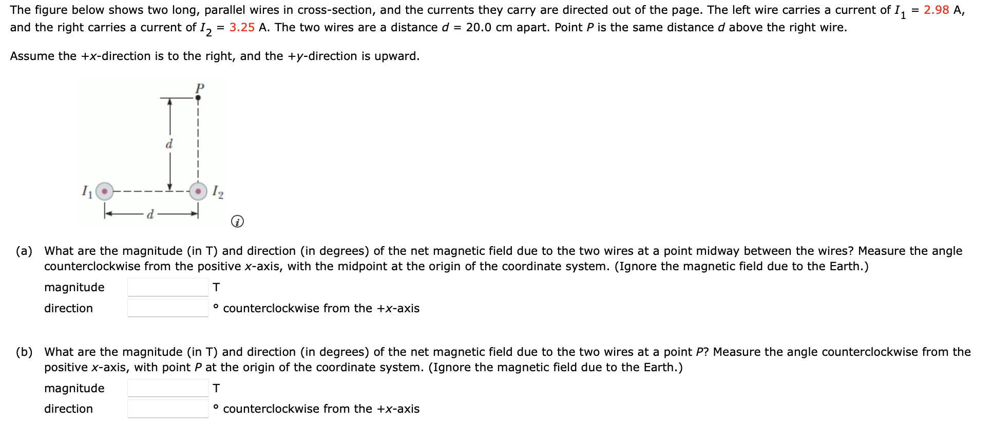 Solved = The figure below shows two long, parallel wires in | Chegg.com