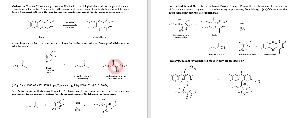 Solved Mechanism. Vitamin B2, commonly known as Riboflavin,