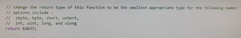 Solved // change the return type of this function to be the | Chegg.com