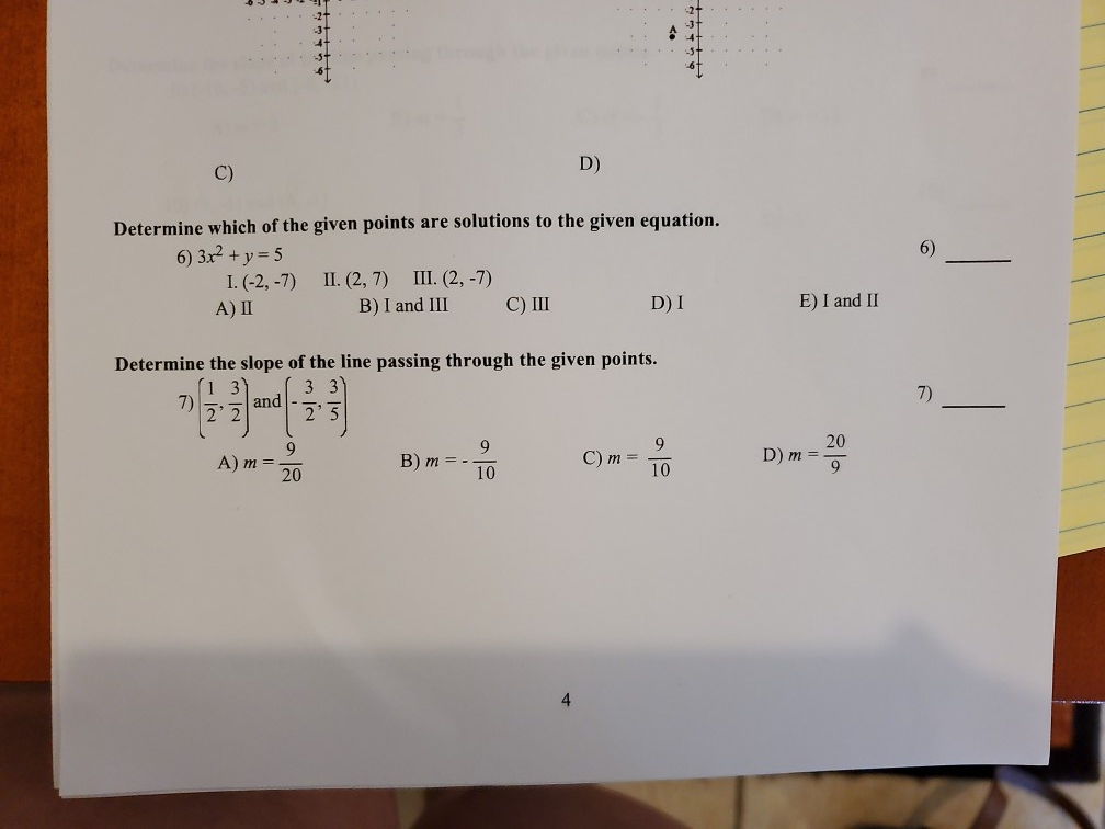 Solved 2+ - 3 + . . 4+ - 3+ D) Determine Which Of The Given | Chegg.com