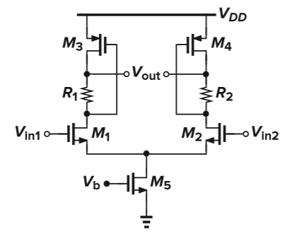 Solved Calculate the small signal differential gain of the | Chegg.com