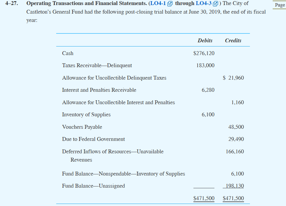 4-27. Operating Transactions and Financial | Chegg.com
