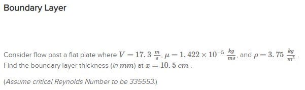 Solved Boundary Layer leg Consider flow past a flat plate | Chegg.com