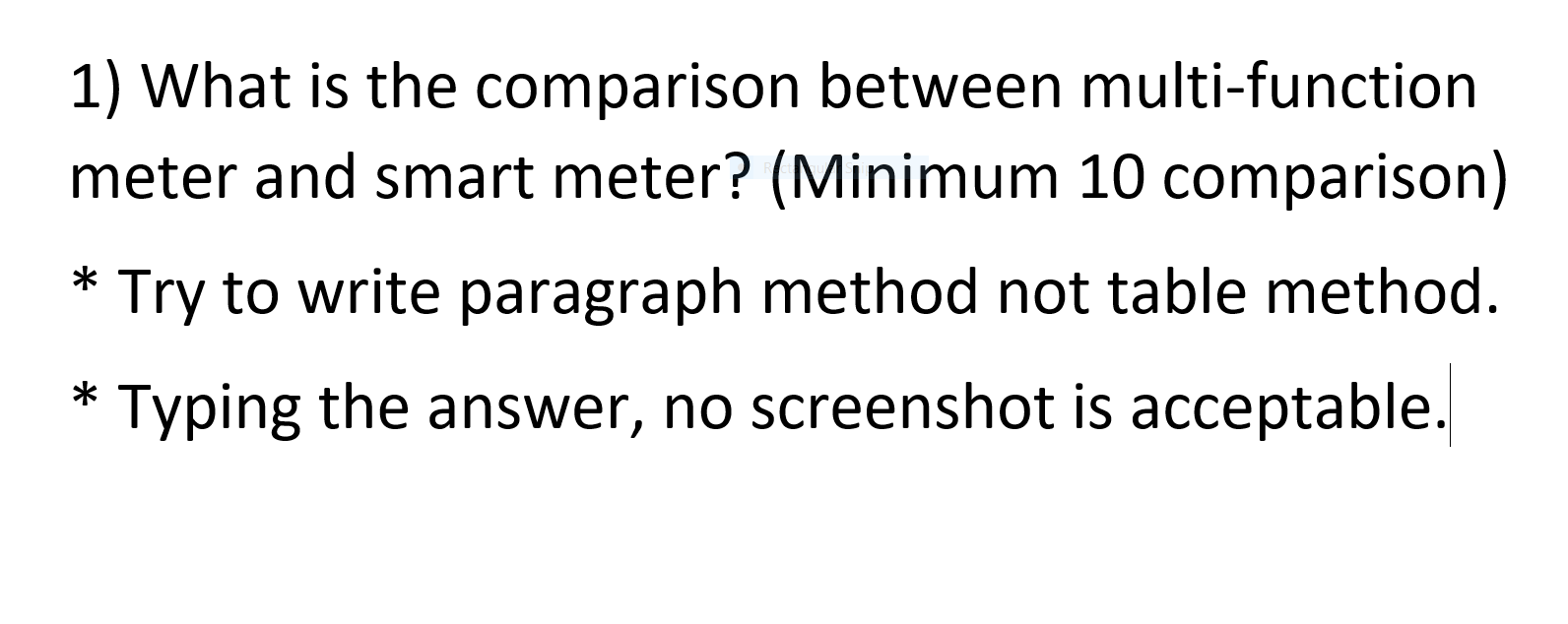 Solved 1 What Is The Comparison Between Multi function Chegg