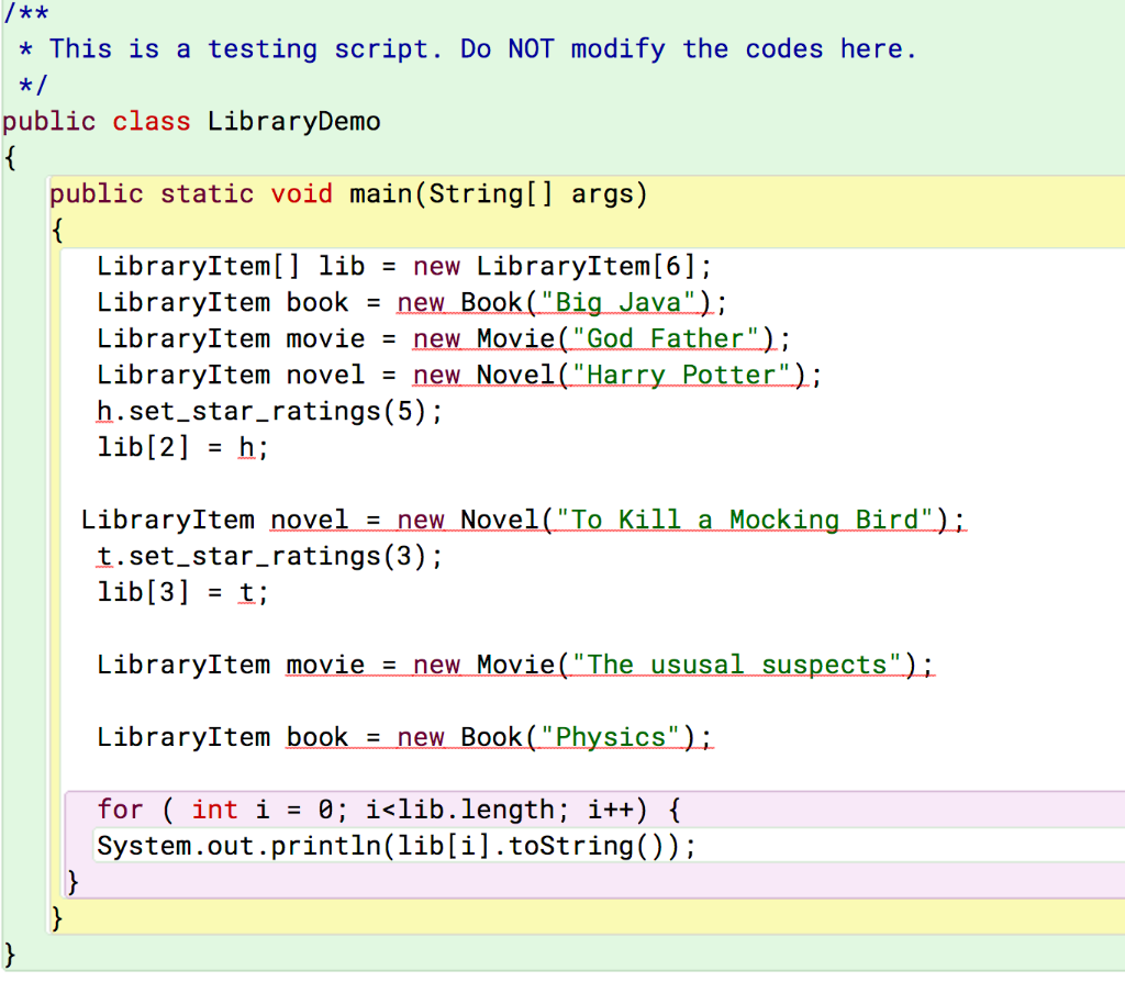 Solved Problem 1. You should implement the Classes as | Chegg.com