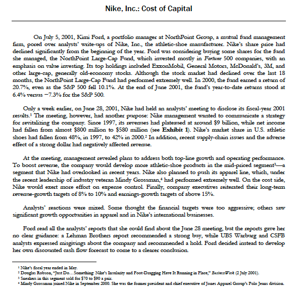 nike inc case study analysis