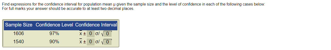 Solved Find expressions for the confidence interval for | Chegg.com