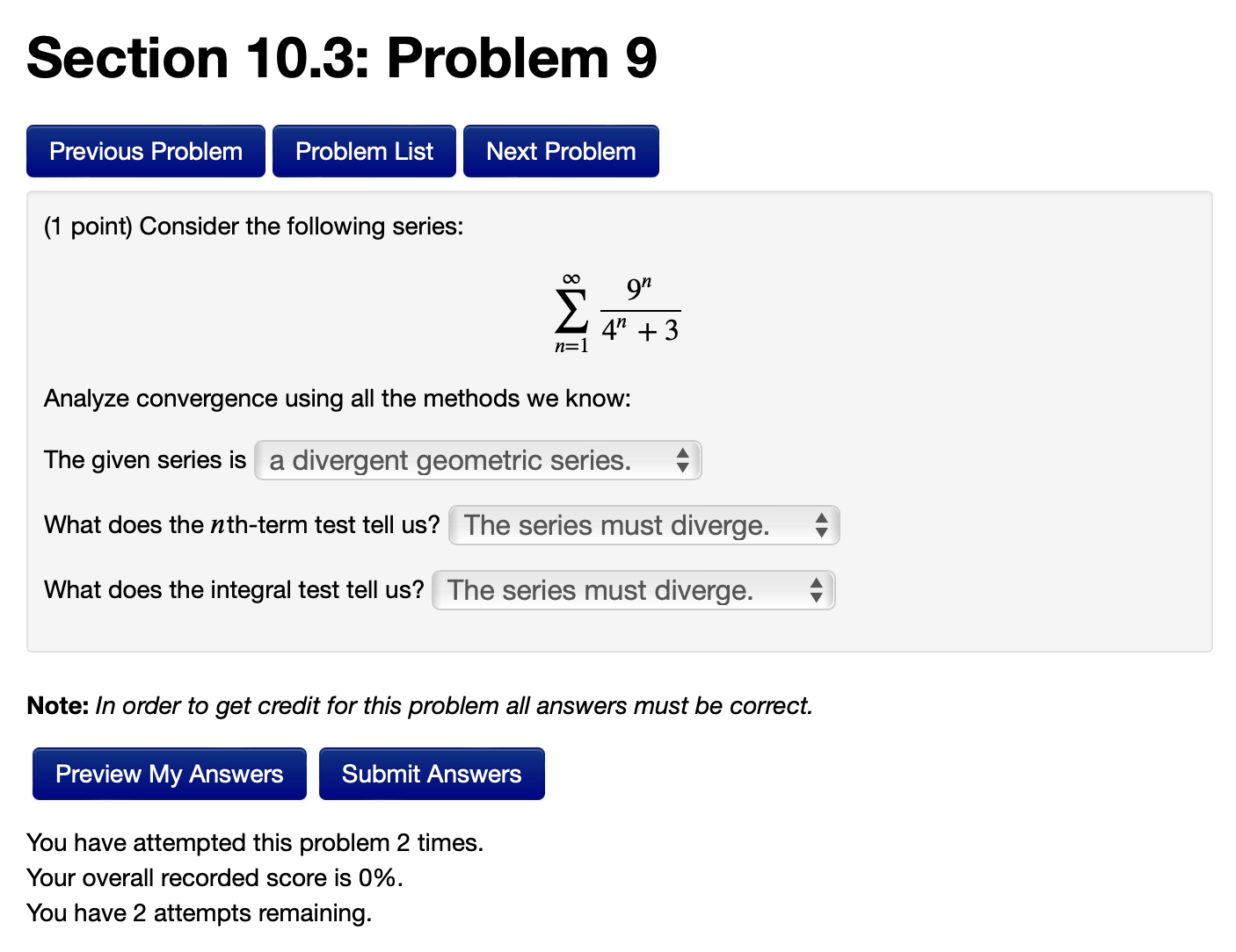 Solved Section 10.3: Problem 9 (1 point) Consider the | Chegg.com