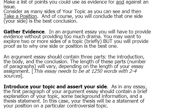 how to write a strong argumentative essay