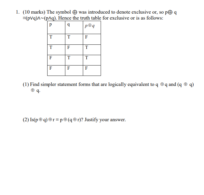 Solved Q 1 10 Marks The Symbol Was Introduced To Denote Chegg Com