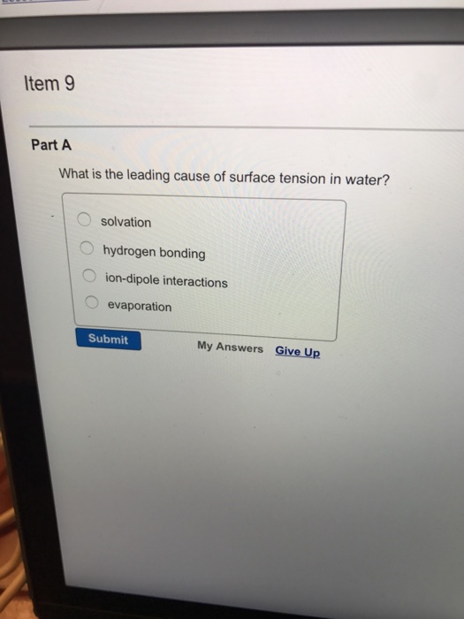Solved Item 9 Part A What is the leading cause of surface