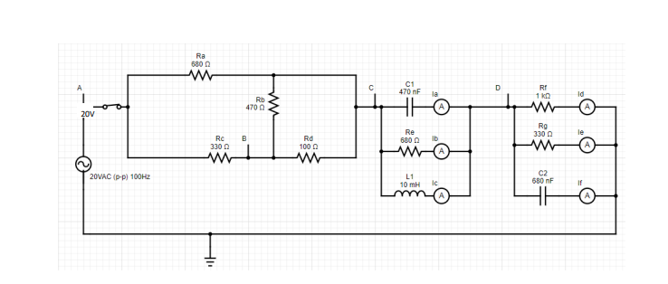 Calculate the impedance of AC 2. Calculate the Circuit Diagram