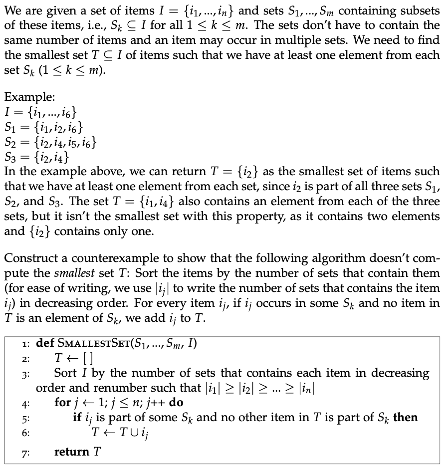 Solved Construct A Counterexample To Show That The | Chegg.com