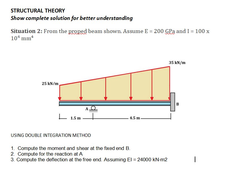 Solved STRUCTURAL THEORY Show Complete Solution For Better | Chegg.com