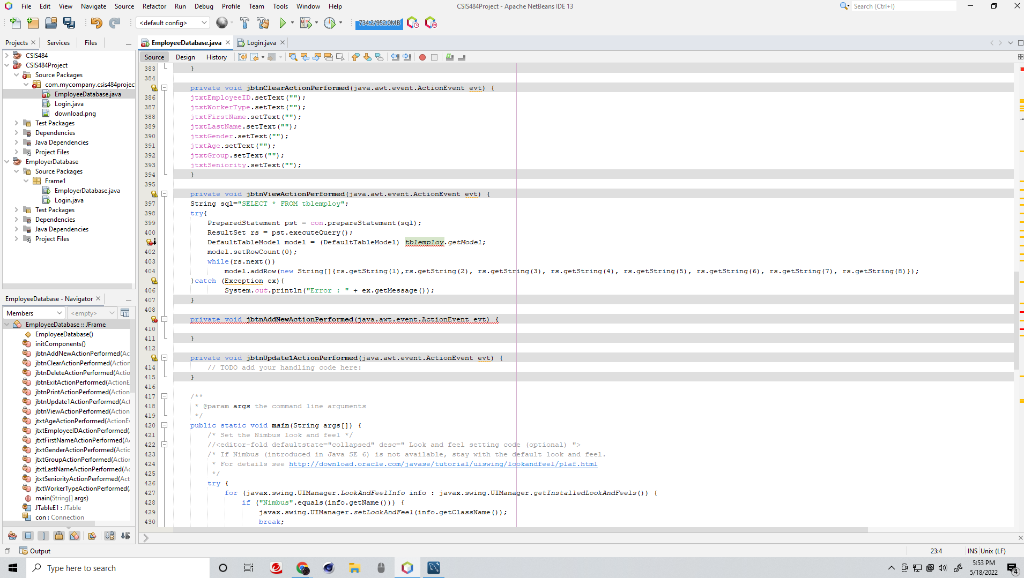 Solved I am trying to connect an MYSQL database table to a | Chegg.com