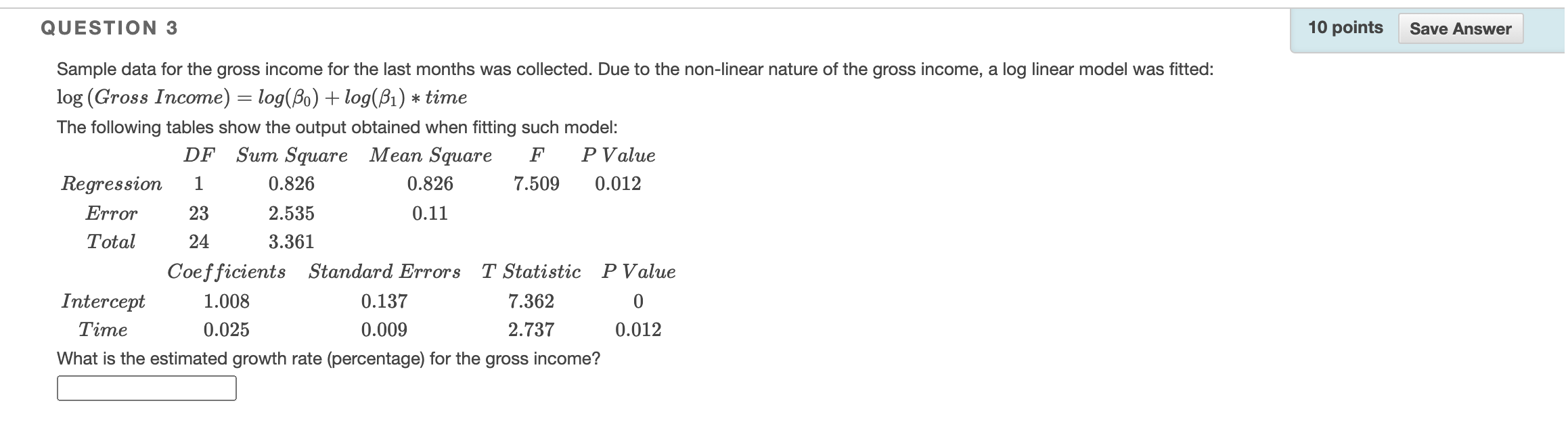 Solved QUESTION 3 10 points Save Answer Sample data for the | Chegg.com