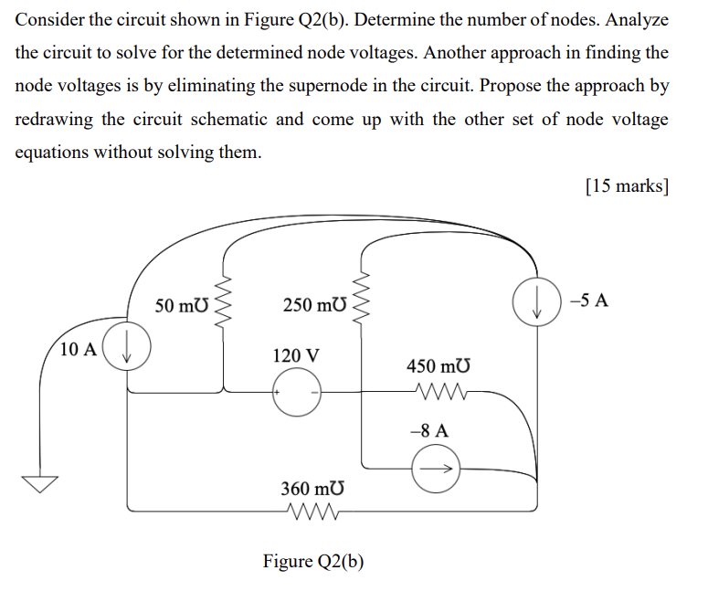 Solved Consider the circuit shown in Figure Q2(b). Determine | Chegg.com