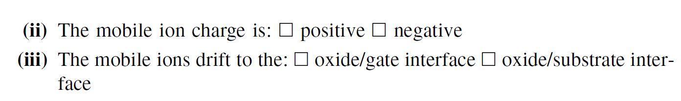 Solved 6.10 The C – Vg curve of an MOS capacitor is measured | Chegg.com