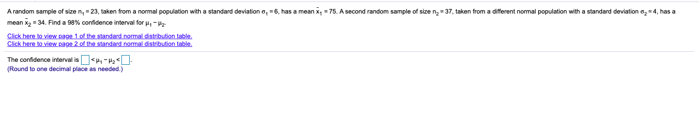 Solved A random sample of size n = 23, taken from a normal | Chegg.com