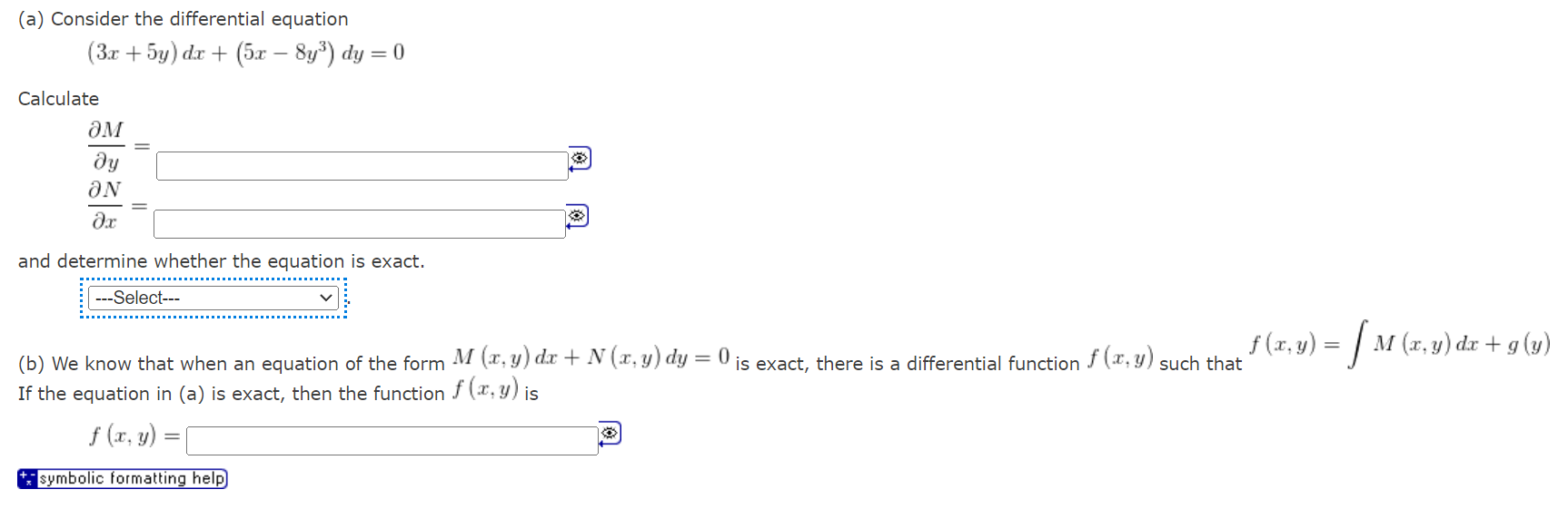 Solved (a) Consider the differential equation | Chegg.com
