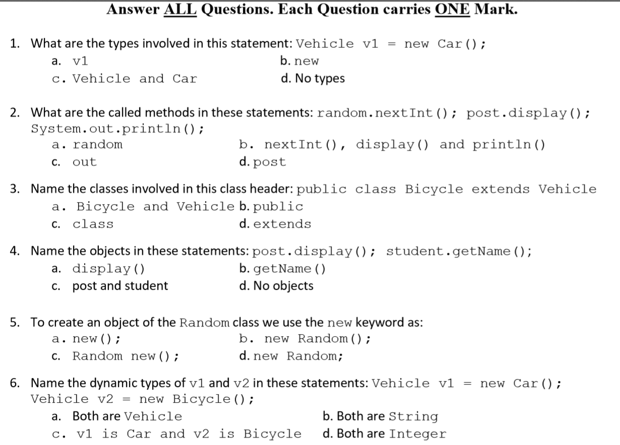 V1 Questions Answered 