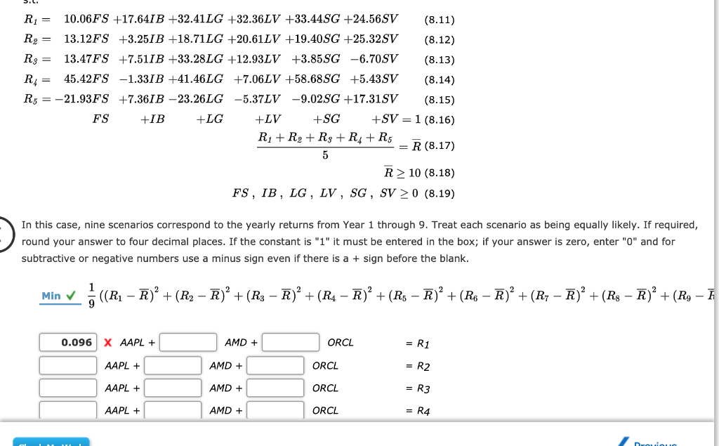 Formulate And Solve The Markowitz Portfolio | Chegg.com