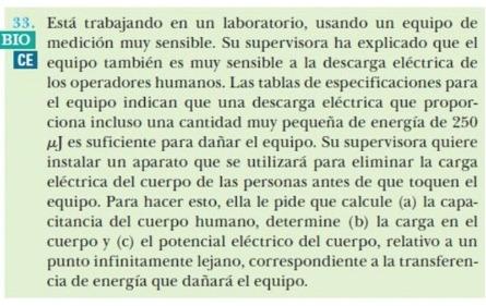 3. Está trabajando en un laboratorio, usando un equipo de medición muy sensible. Su supervisora ha explicado que el equipo ta