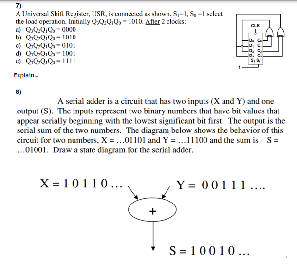 State Diagram Example Sequential Circuit