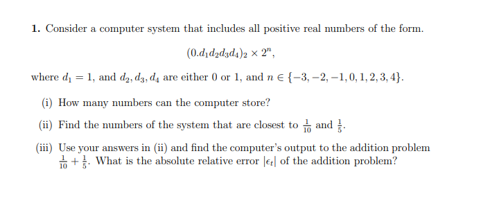 Solved 1. Consider a computer system that includes all | Chegg.com