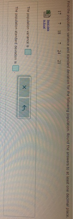 Solved Find the population variance and standard deviation | Chegg.com