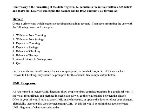 Solved JAVA homework Please follow instructions, do not copy | Chegg.com