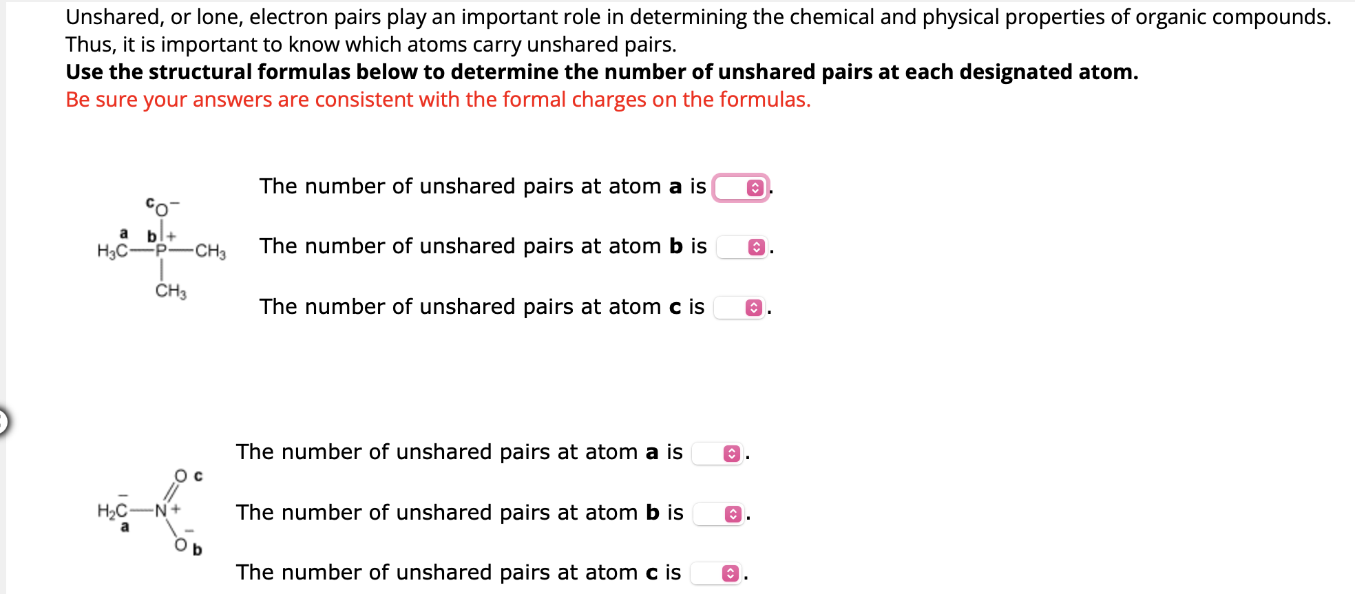 Solved Unshared, Or Lone, Electron Pairs Play An Important | Chegg.com