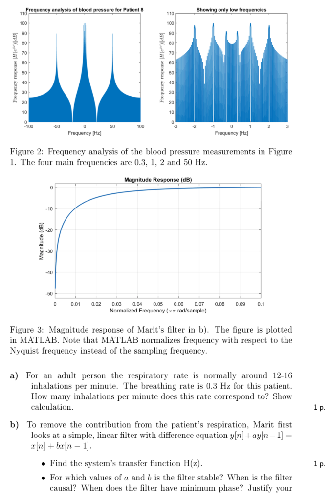 Problem 1 Blood Pressure Measurements 13p Marit Chegg Com