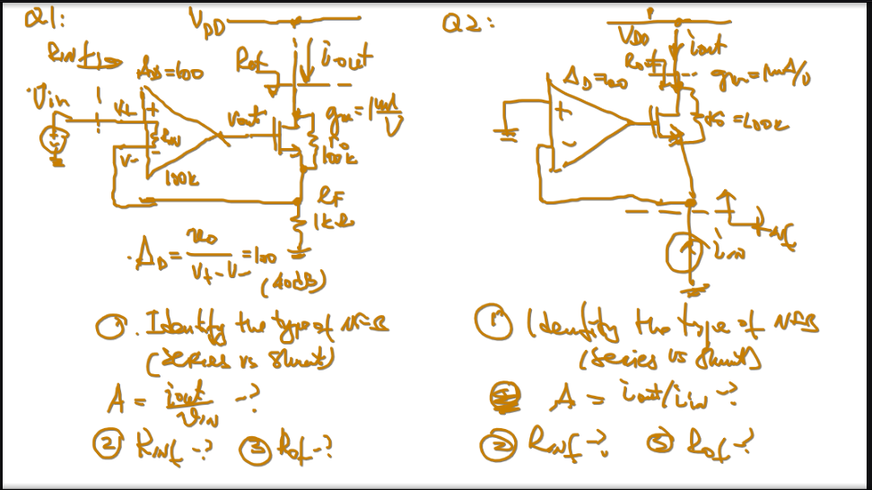 Question 1: Consider an OpAmp with the doifferential | Chegg.com