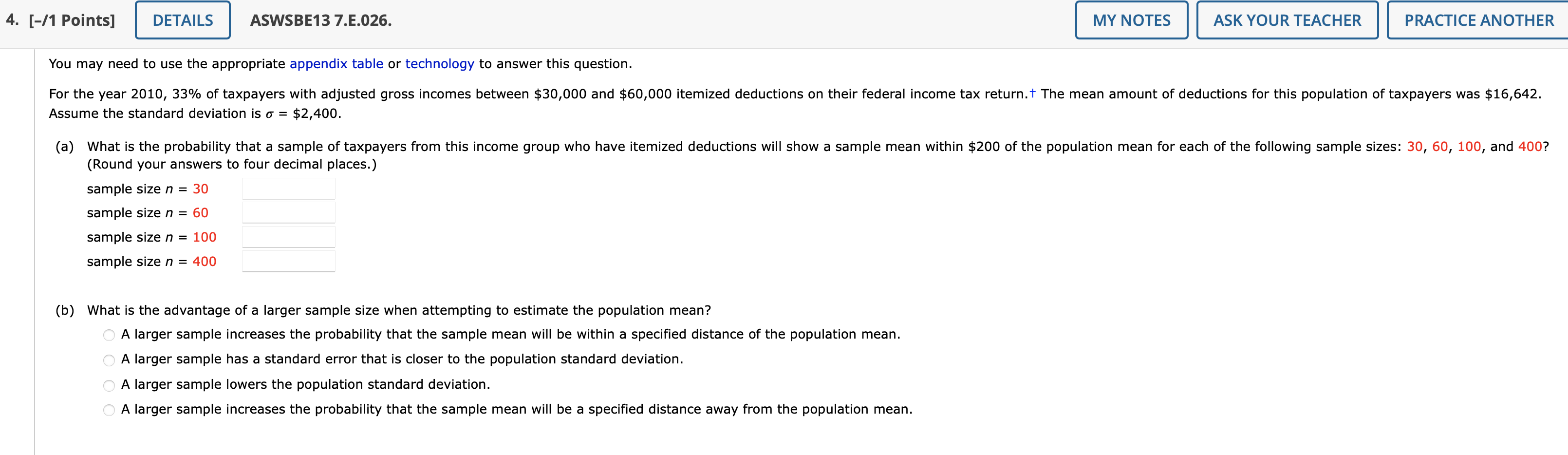 Solved You may need to use the appropriate appendix table or | Chegg.com