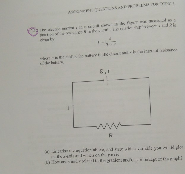 Solved ASSIGNMENT QUESTIONS AND PROBLEMS FOR TOPIC 3 Was