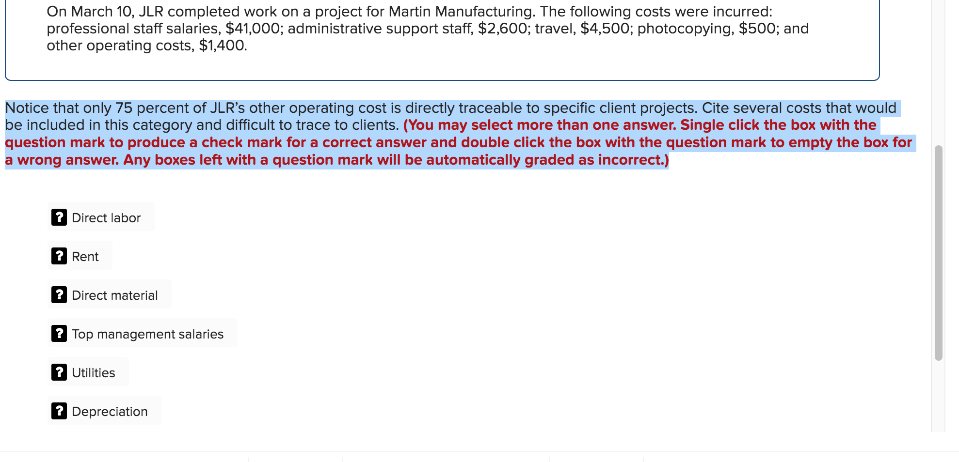 Solved [The following information applies to the questions | Chegg.com