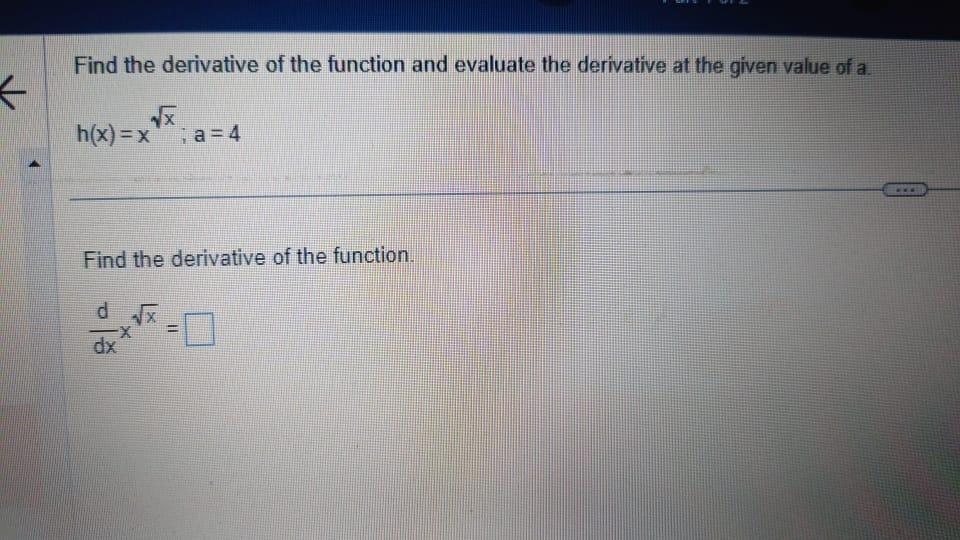 Solved Find the derivative of the function and evaluate the