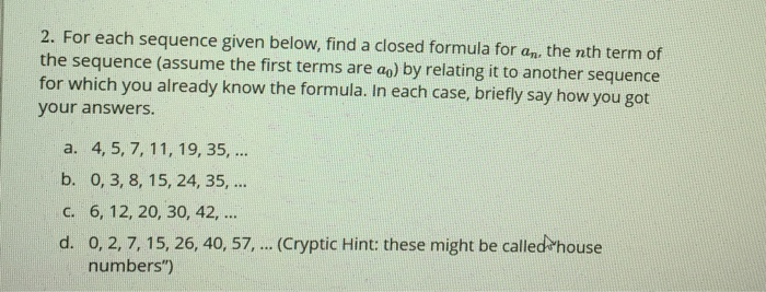 solved-2-for-each-sequence-given-below-find-a-closed-chegg