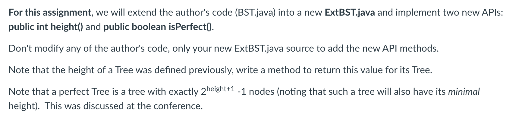 Solved Java Data Structures Binary Search Tree | Chegg.com