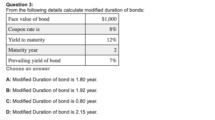 Solved Question 3: From The Following Details Calculate | Chegg.com