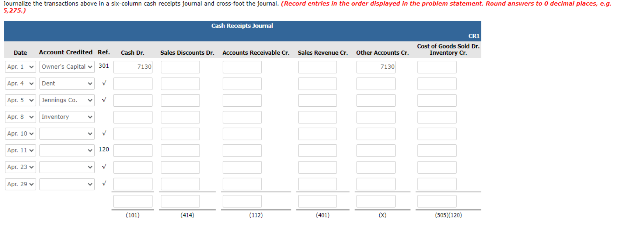 Solved Wildhorse Company's chart of accounts includes the | Chegg.com