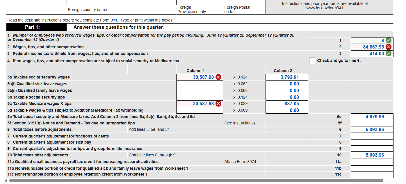 The firstquarter tax return needs to be filed for
