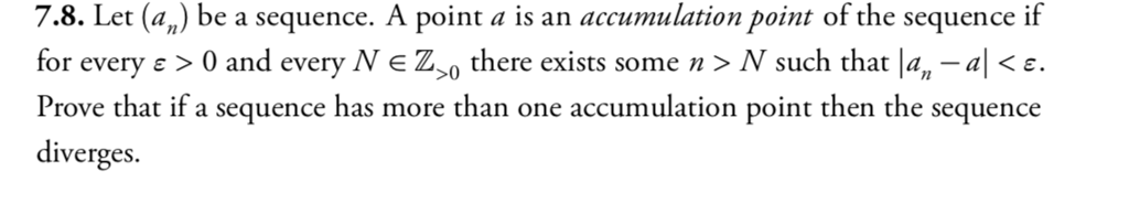 Solved Let a_n be a sequence. A point a is an accumulation | Chegg.com