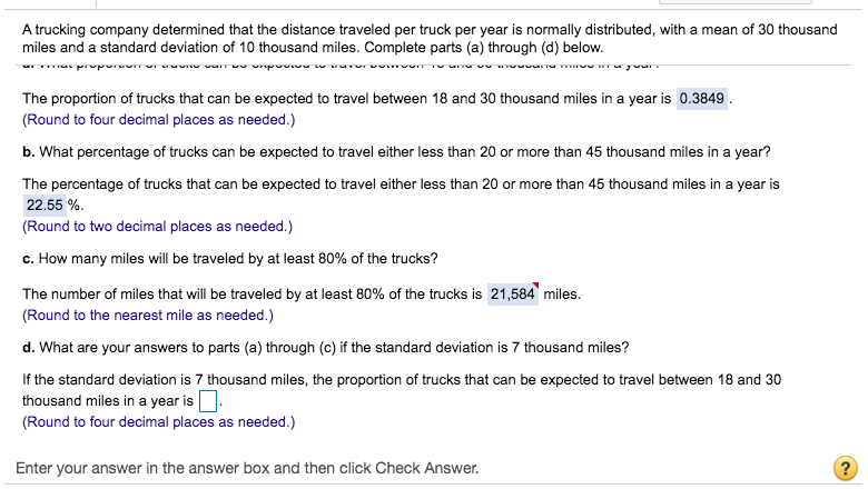 Solved A Trucking Company Determined That The Distance Chegg solved-a-trucking-company-determined-that-the-distance-chegg