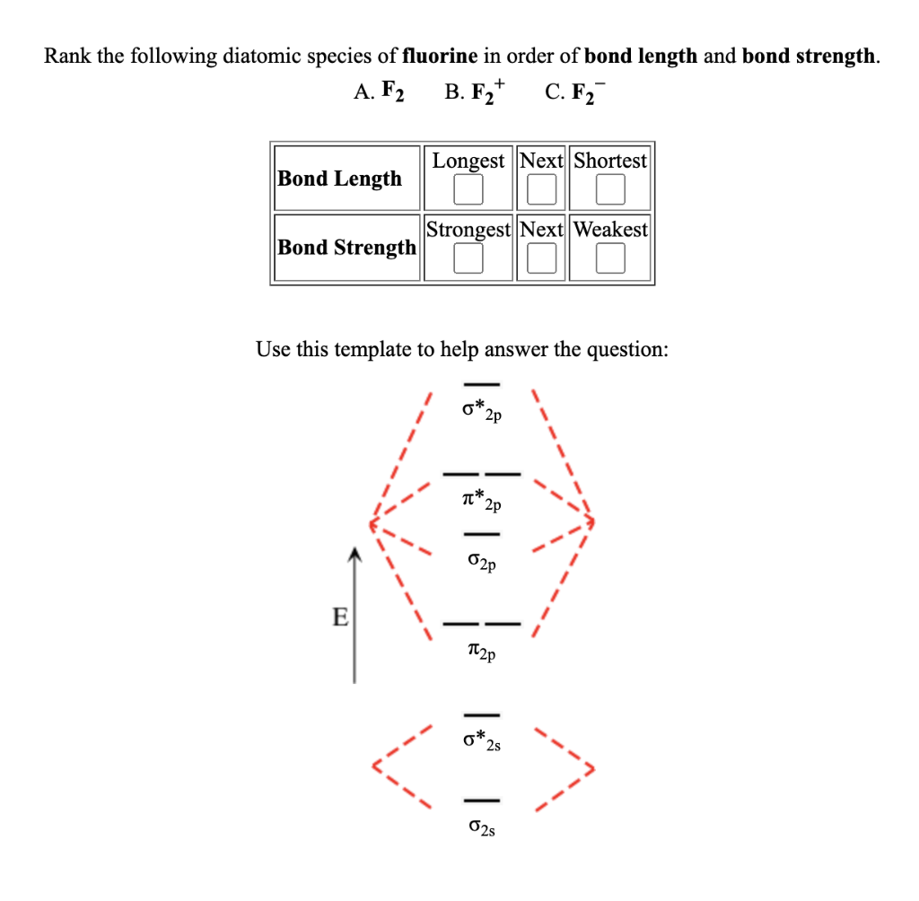 solved-rank-the-following-diatomic-species-of-fluorine-in-chegg